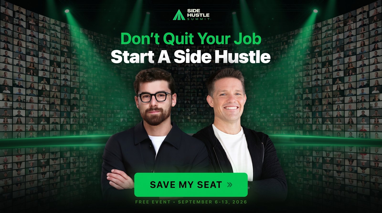 Side Hustle Summit: Don't Quit Your Job, Start A Side Hustle - free event with Iman Gadzhi and Russell Brunson, September 6-13, 2026